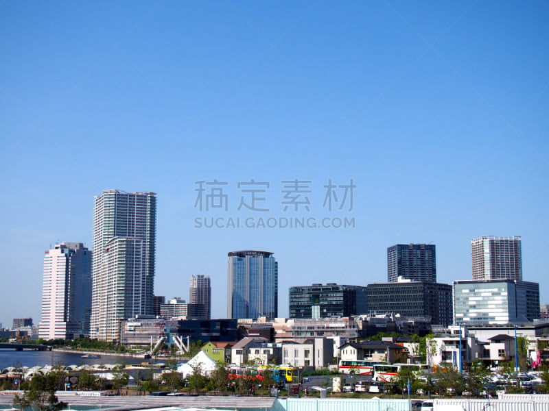 东京,丰洲,江东区,水平画幅,无人,摩天大楼,2015年,办公楼外观,户外,城市