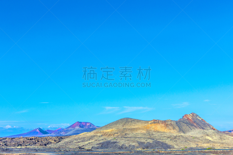 兰萨罗特岛,火山,蒙大拿州,timanfaya national park,天空,水平画幅,无人,火山地形,大西洋群岛,户外