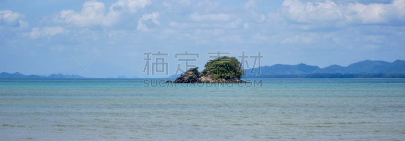 泰国,风景,岛,蓝塔岛,水平画幅,无人,全景,户外,海洋,波浪