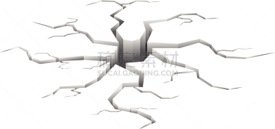白色,平视角,裂缝,破碎的,气候,无人,绘画插图,损坏的,坏掉的,陆地