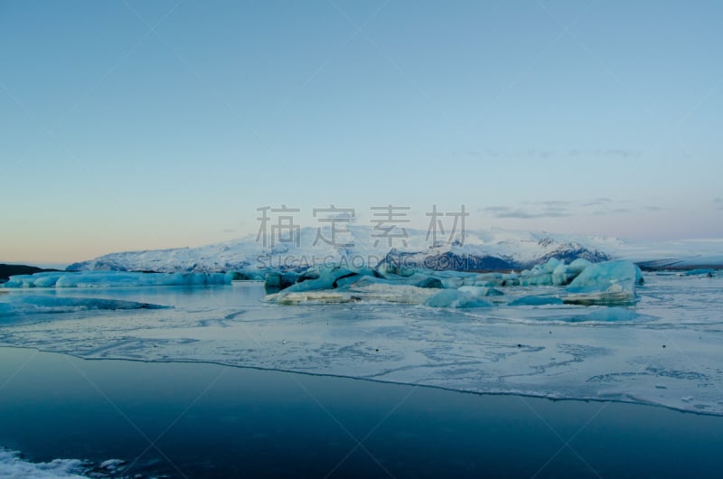 背景,海洋,冻结的,冰河,在上面,气候,寒冷,云景,环境,云