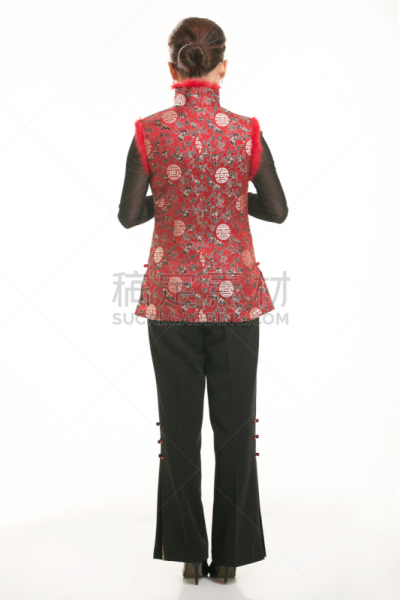 男招待,衣服,前面,白色背景,唐装,牧羊人之杖,五线谱,登山杖,垂直画幅,欢迎标志