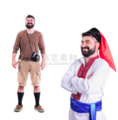 分离着色,两个人,注视镜头,特写,色彩鲜艳,戏剧表演,表现积极,抽象拼贴画,人的角色,微笑