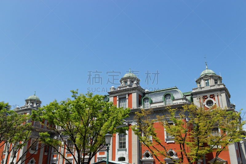 大阪府,公园,中之岛,大阪中央会堂,城镇景观,天空,水平画幅,无人,户外,都市风景