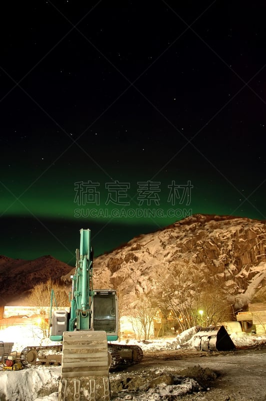 北极光,星星,大群动物,大熊座,竹筒勺,极光,垂直画幅,天空,灵性,夜晚