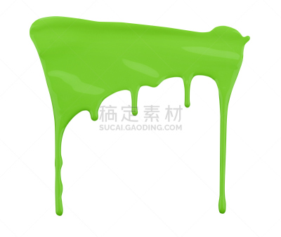 涂料,水滴,白色背景,分离着色,绿色,水平画幅,墙,漏泄,无人,墨水