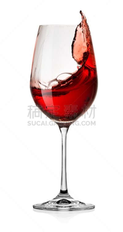 玻璃杯,白色背景,红葡萄酒,垂直画幅,葡萄酒,饮食,无人,玻璃,含酒精饮料,背景分离