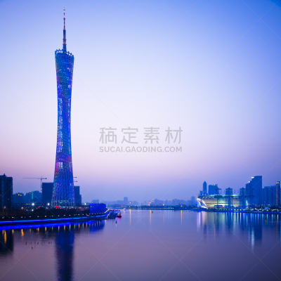 夜晚,城市天际线,城市,水,天空,新的,无人,海港,曙暮光,户外