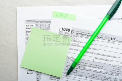 绿色,税表,标签,水笔,国税局总部大楼,文件管理,水平画幅,金融,最终期限,银行业