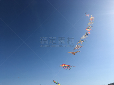 风筝,天空,水平画幅,无人,意大利,组物体,摄影