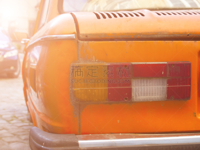 汽车,旅途,过时的,前灯,前面,家庭,照明设备,公路,交通方式,肮脏的