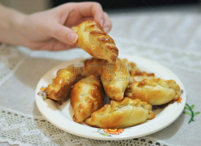 点心派,精神振作,食品,室内,图像,餐具,甜食,桌布,手,甜馅饼