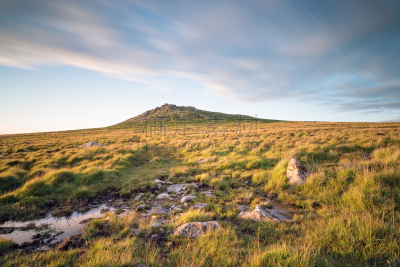 bodmin moor,康沃尔,停泊的,旷野,摩尔人风格,草原,水平画幅,山,无人,英格兰