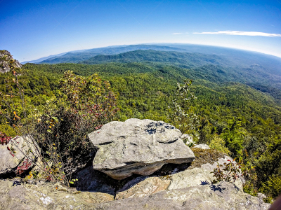 北卡罗来纳,风景,在上面,地形,桌子,岩石山,自然,天空,留白,沟壑