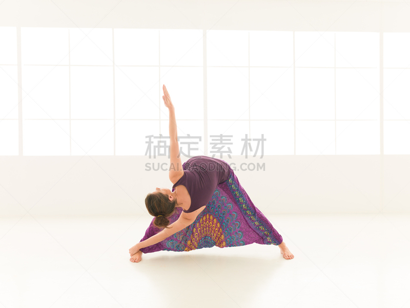 瑜伽,平衡,,美,灵性,水平画幅,美人,白人,活力,弹性