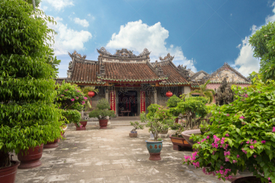 会安,礼堂,chinese temple dog,孔子庙,殖民地式,斯洛伐克,越南,大门,著名景点,寺庙