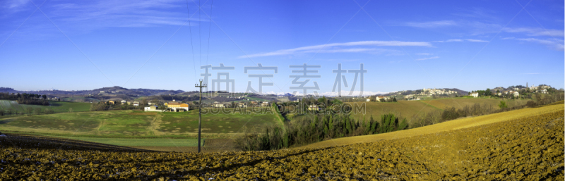 蒙费拉托,山,冬天,全景,彩色图片,阿斯提,库内奥省,皮埃蒙特,丘陵,葡萄酒