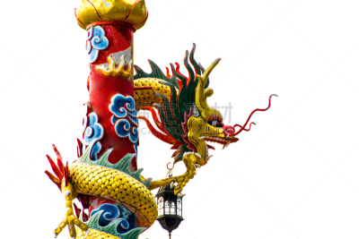 龙,时尚,白色背景,警卫人员,灵性,艺术,水平画幅,符号,动物身体部位,过去