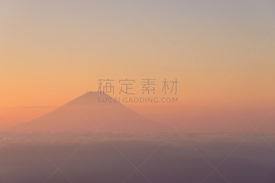 富士山,云,山,海洋,天空,美,星系,里山,水平画幅,夜晚