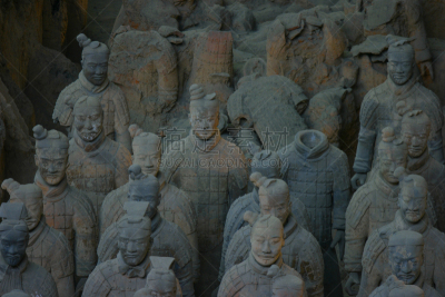 秦始皇兵马俑博物馆,坟墓,考古学,西安,粘土,死后的世界,大量物体,世界遗产,水平画幅,无人