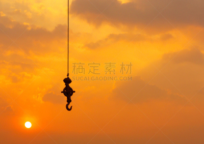 起重机,布兰顿·莱德,天空,水平画幅,早晨,户外,机器,建筑业,工业,工程