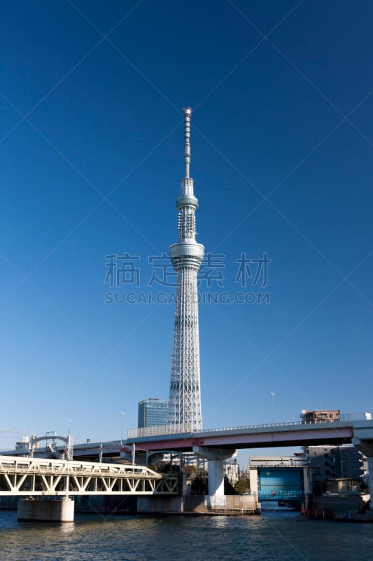 浅草,看风景,东京天空树,river sumida,微波塔,东京,垂直画幅,摩天大楼,图像,著名景点