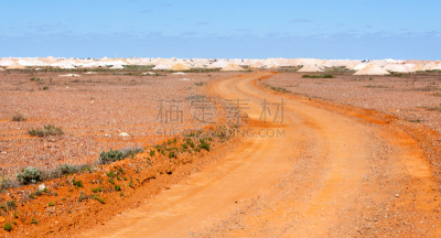 coober pedy,南澳大利亚,采矿业,城镇,疯狂麦克斯,蛋白石,天空,留白,水平画幅,山