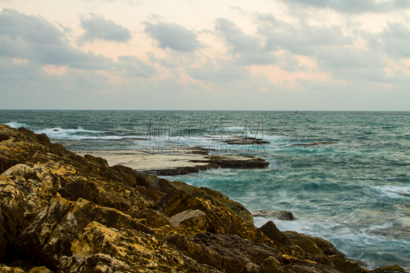 海滩,2013,亚法路,水,天空,风,在边上,夏天,明亮,石头