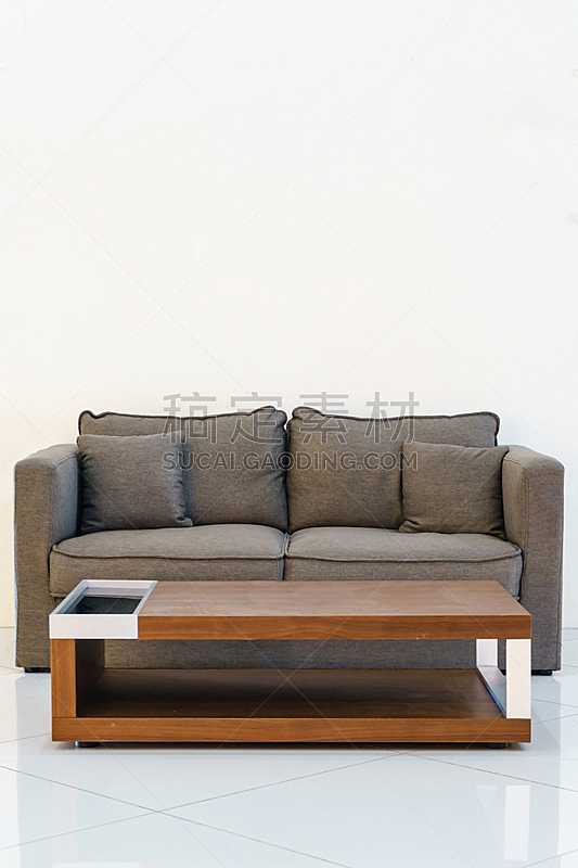 沙发,居住区,极简构图,概念,生活方式,垂直画幅,太空,褐色,灰色,边框