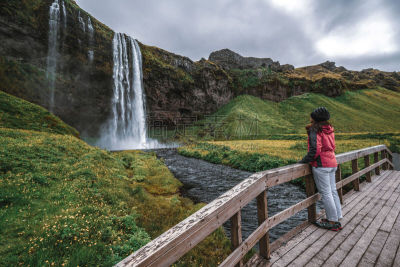 一个人,南,seljalandsfoss waterfall,冰岛国,宏伟,女人,莫斯特,自然荒野区,it技术支持