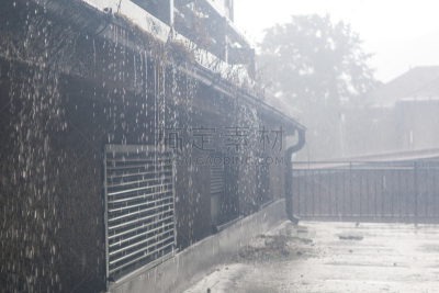 暴雨,重的,纹理,水平画幅,无人,湿,户外,季候风,草,居住区