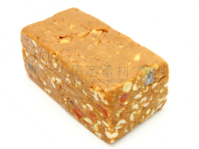 软酱,盘子,奶油糖,花生,水平画幅,无人,不健康食物,白色背景,背景分离,坚果