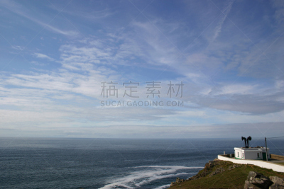 潘迪安,灯塔楼,潘维斯,海岸安全人员,水,天空,康沃尔,水平画幅,大西洋,英格兰