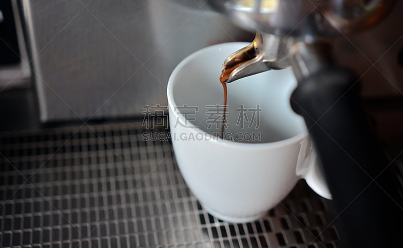 咖啡,高压蒸汽咖啡机,小酒杯,烤咖啡豆,咖啡店,芳香的,热饮,奶油,早晨,饮料