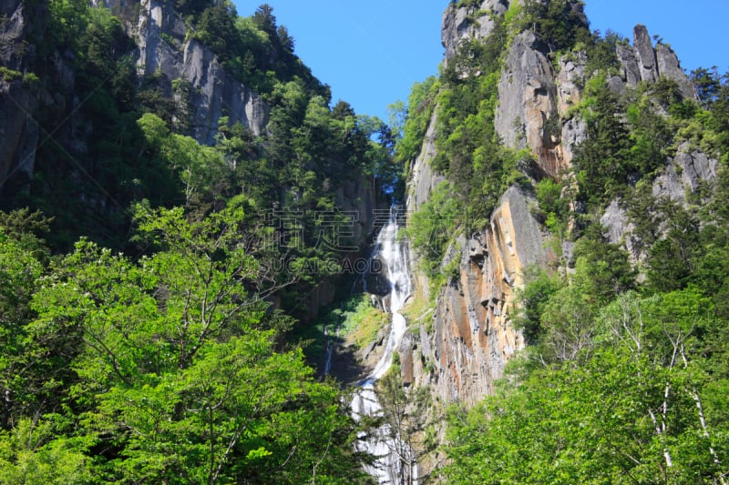 上川支厅,上川,自来水,自然,水,水平画幅,绿色,地形,瀑布,无人