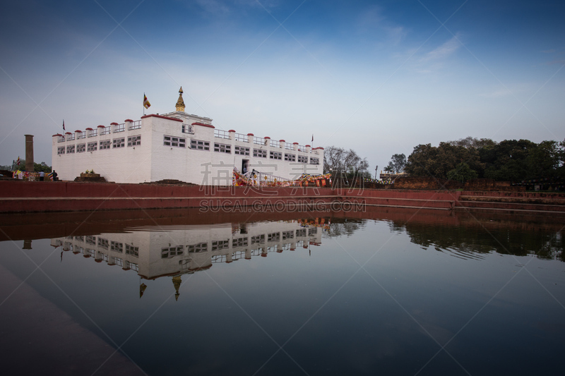 摩耶夫人祠,修道院,灵性,旅游目的地,水平画幅,建筑,雕刻物,佛塔,印度,神殿