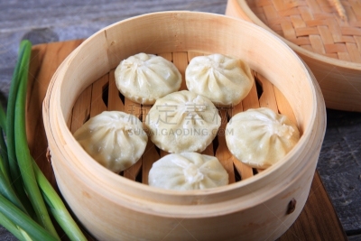 蒸锅,饺子,宝鸡,毛绒绒,填塞料,韩国,充满的,蒸菜,面粉,点心