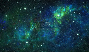 星云,绿色,星系,太空,星星,银河系,星座,平流层,蓝色,天空