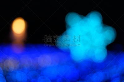 神奈川县,选择对焦,水平画幅,夜晚,无人,圣诞树,户外,彩色背景,圣诞装饰物