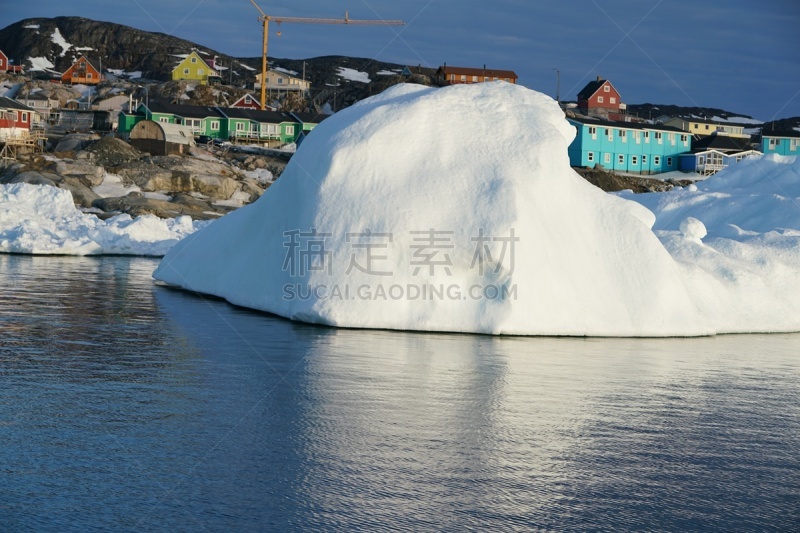 北冰洋,冰山,北极,格陵兰,天空,风,气候,雪,北美,戏剧性的景观