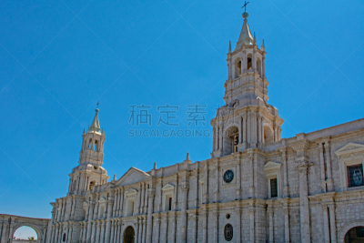 秘鲁,阿雷基帕地区,殖民地式,长方形会堂,阿母思广场,德阿马斯广场,库斯科,白色,水平画幅