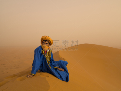 贝多因人,男人,乌巴里区域,图阿雷格人,面向陆地,沙漠绿洲,著名自然景观,热,游牧民族,景观设计