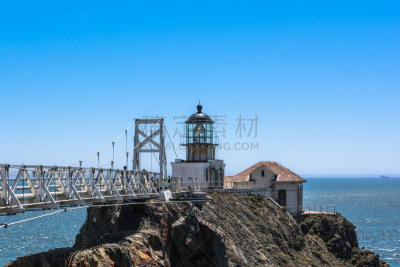 博妮塔灯塔,旧金山,马林岬,苏沙利多,湾区,马林县,海岬,水,风,灯笼