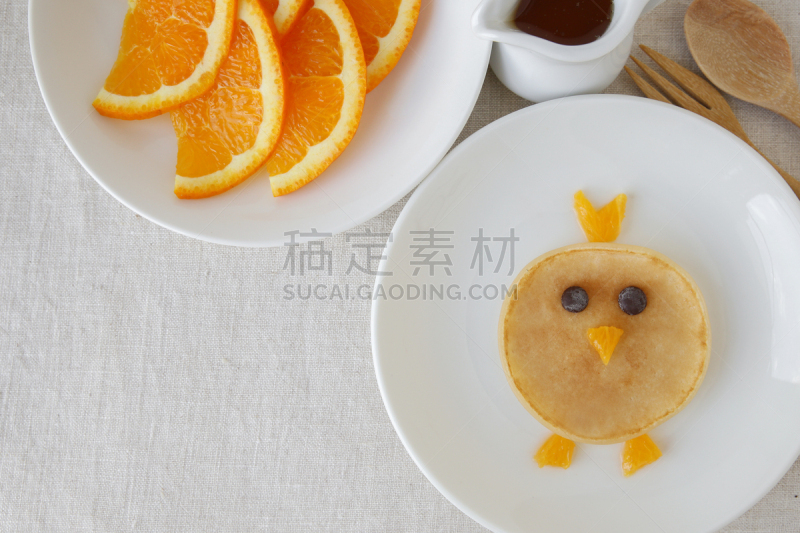 薄烤饼,小鸡,艺术,儿童,乐趣,食品,早餐,奇异服装,十二生肖,安逸