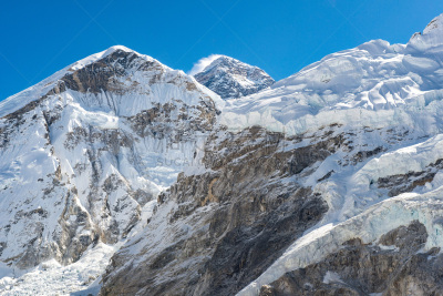 山脉,图像,珠穆朗玛峰,山,黑色,风景,地球,在之间,国际著名景点,寒冷