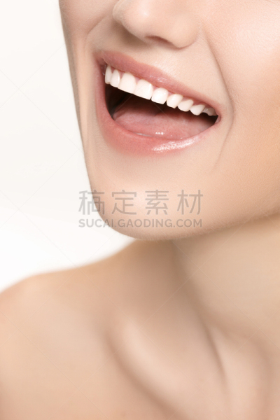 女人,特写,自然美,垂直画幅,留白,健康,化妆用品,唇膏,仅成年人