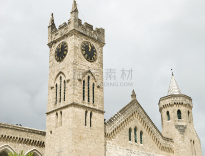 布里奇顿,巴巴多斯,水平画幅,建筑,无人,城市,美洲,钟,建筑结构,岛