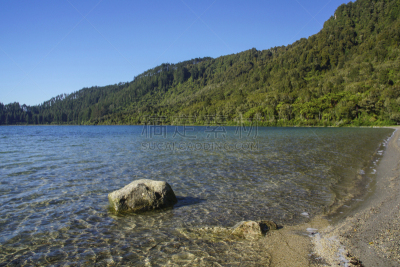 蓝湖,湖,罗托鲁阿,新西兰,水,天空,美,灵性,水平画幅,无人