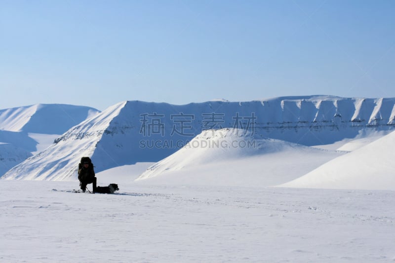 斯瓦尔巴德群岛,挪威,暴风雨,水平画幅,雪,户外,斯瓦尔巴特群岛和扬马延岛,白色,冬天,山