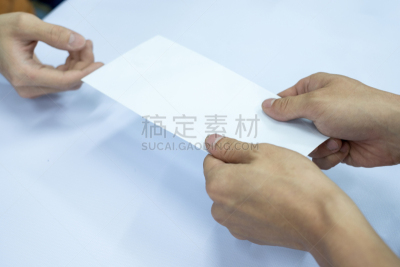 男商人,手,信封,空白的,白色,文档,模板,商务,女人,位置